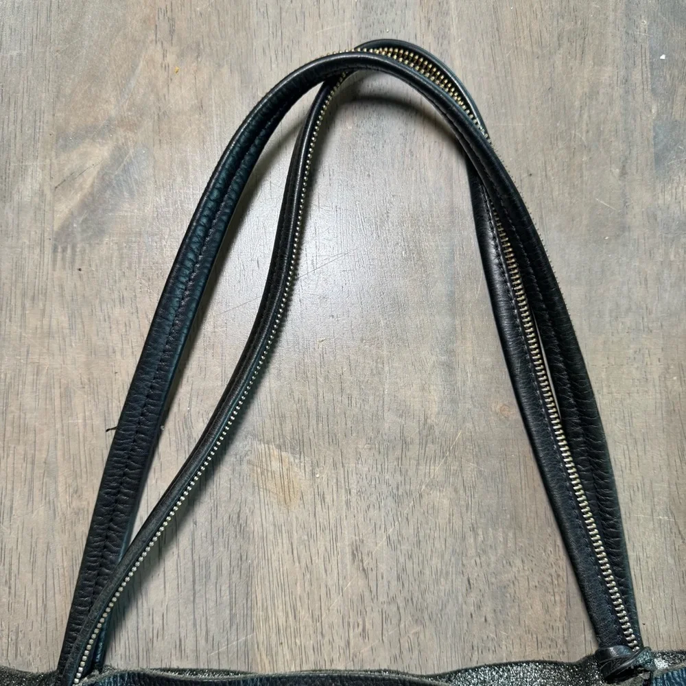 Botkier Soho Black Pebbled Leather Tote Shoulder Handbag - Picture 4 of 11